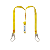 Tehcnical double lanyard scaffold snap hooks 45mm webbing 1.7m