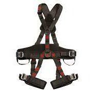 Pro black safety harness adjustable 45mm webbing dorsal position padded