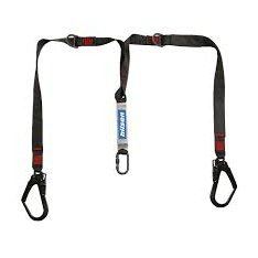 Professional double lanyard scaffold snap hooks 45mm webbing 1.7m