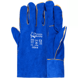 2.5'' blue lined leather welding gloves