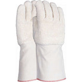 16'' Canvas cuff double layer towelling cotton gloves