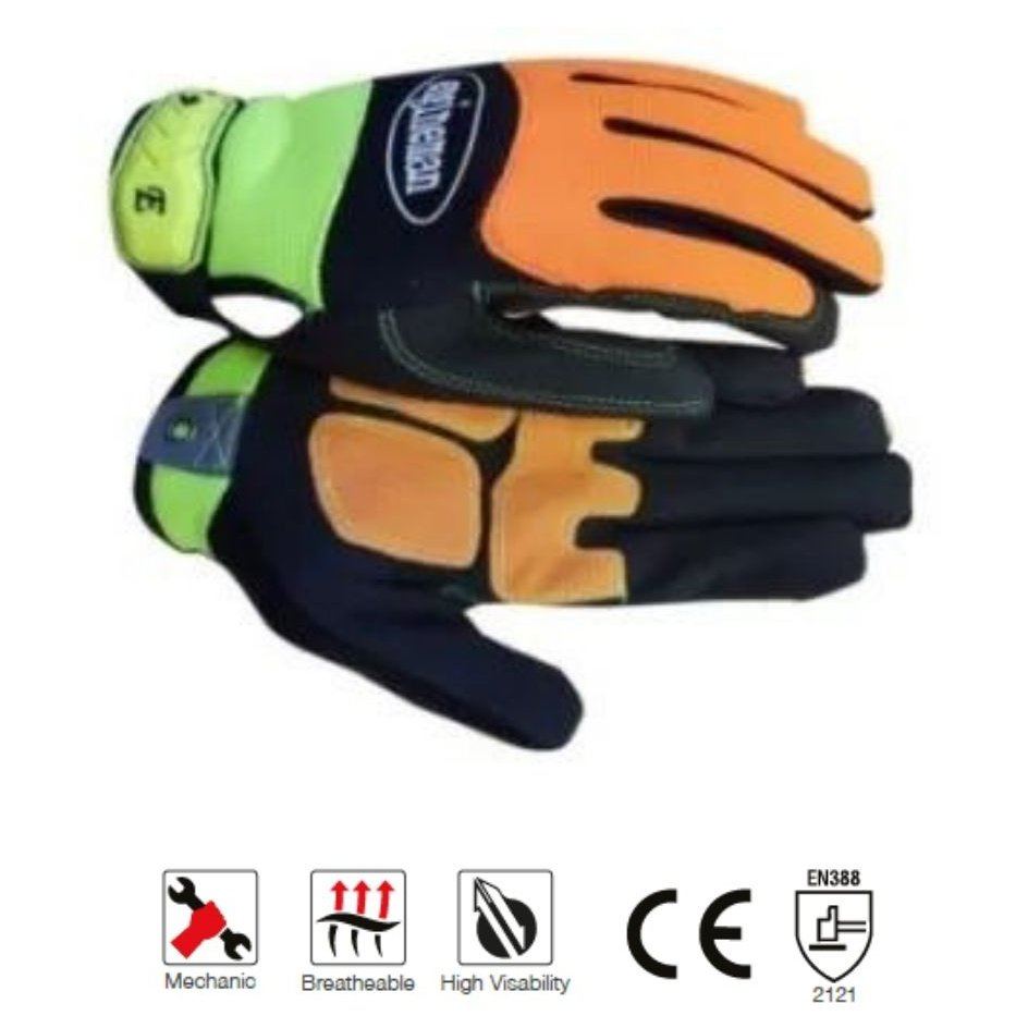 Maxmac Engineman anti-slip synthetic leather cut-resistant gloves Cut-Lv1