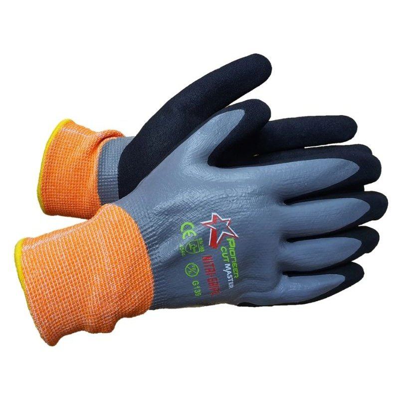 Nitri-gripa fully dipped cut-resistant gloves Lv5