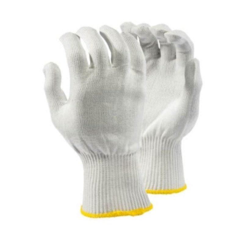 2.5'' Knit wrist cuff lint free nylon cotton gloves
