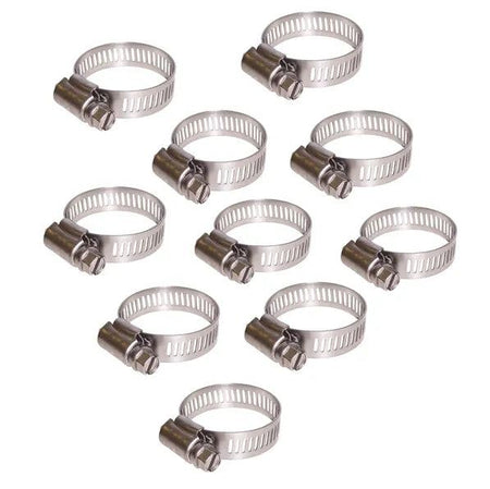 G6 screw type hose clamps