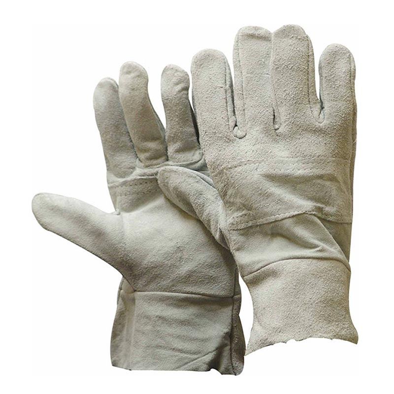 Defender 2.5'' cuff reinforced double palm chrome leather welding gloves