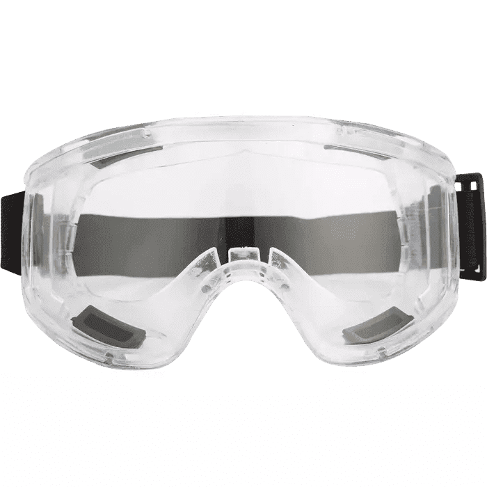 Anti scratch + anti fog clear lense maxi view goggle