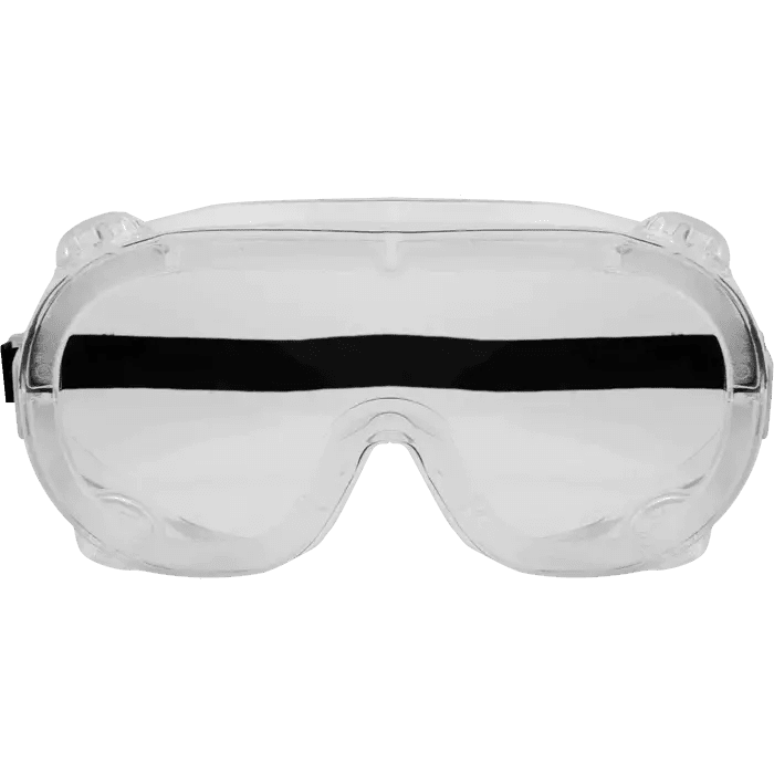 Anti scratch + anti fog indirect vent clear lense goggles