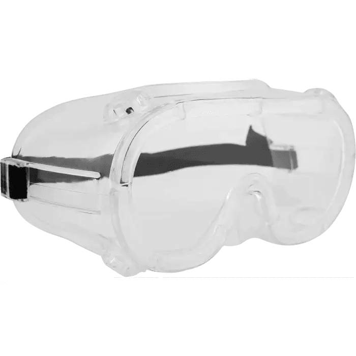 Anti scratch + anti fog indirect vent clear lense goggles