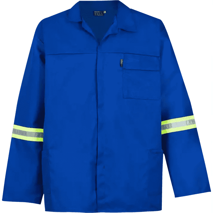 Reflective royal blue 195gsm 80/20 polycotton conti-suits