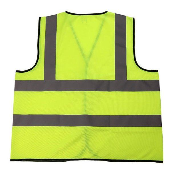 Reflective mesh waistcoat vests + zip + I.D pouch