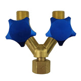 Oxygen gas RH Y-Piece + valves