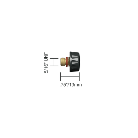 57Y02 Short tig torch back caps