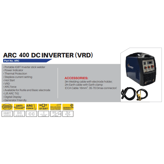 400Amp 380Volt VRD Pioneer Dc inverter arc welding machine