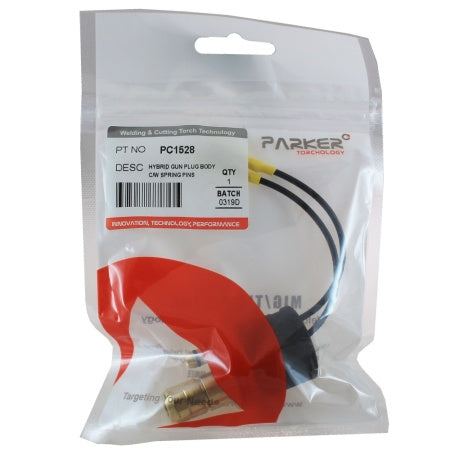 Euro end mig torch plug + spring pins