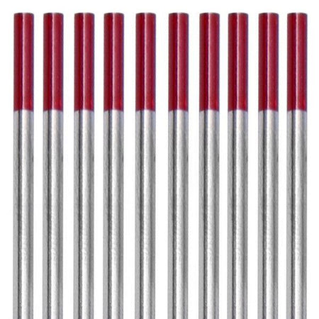 Red tip 2% thoriated 150mm tig tungsten electrode rods