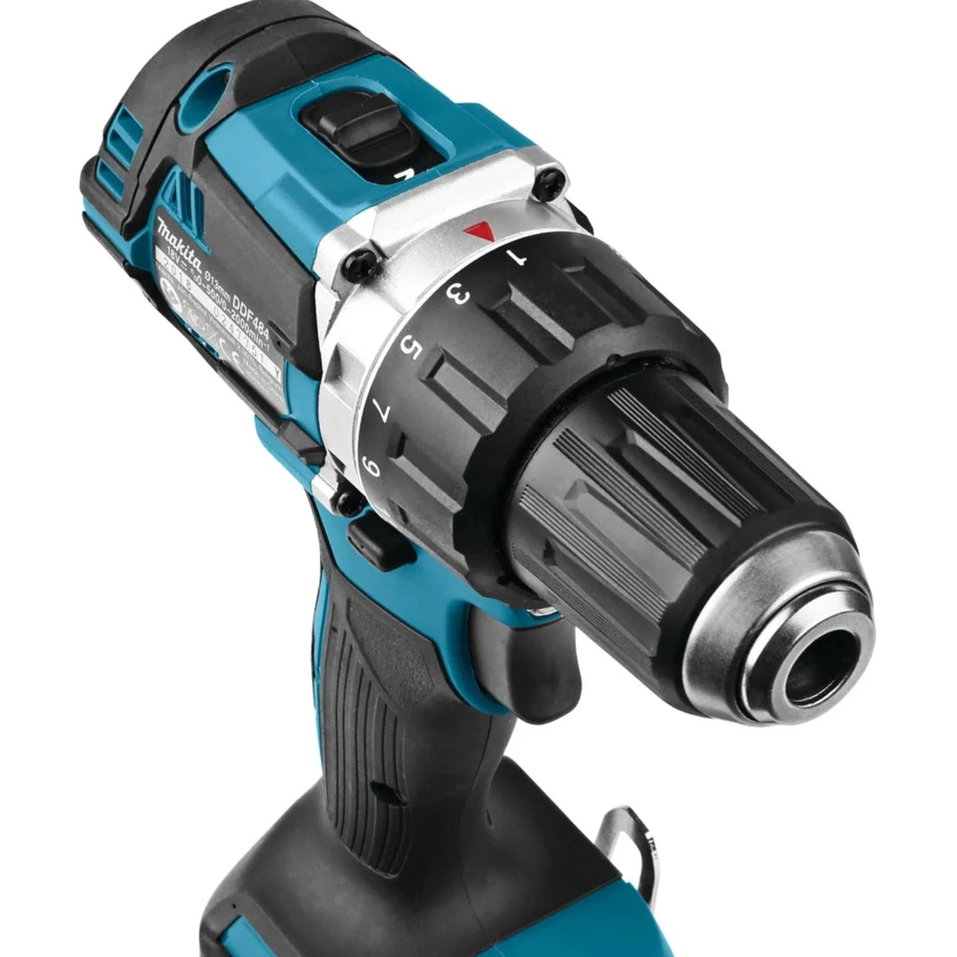 Makita DHP453RYE 18V 13mm LXT Impact driver drill 1300rpm 19500ipm 42Nm set Online Industrial