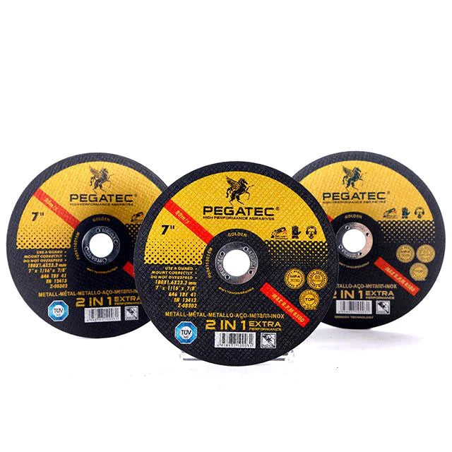 Steel abrasive cutting discs