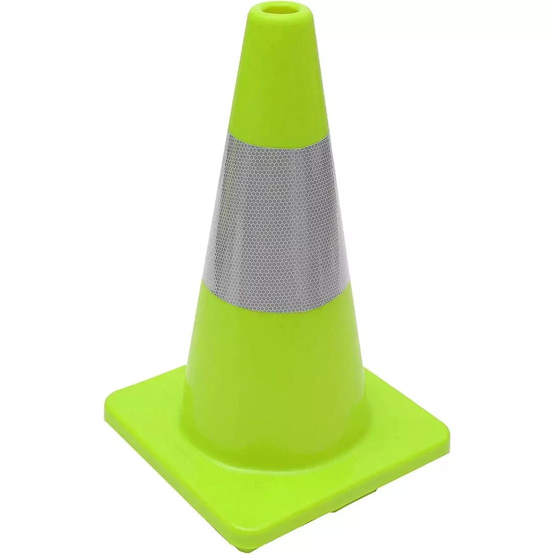 Reflective lime soft PVC traffic safety cone