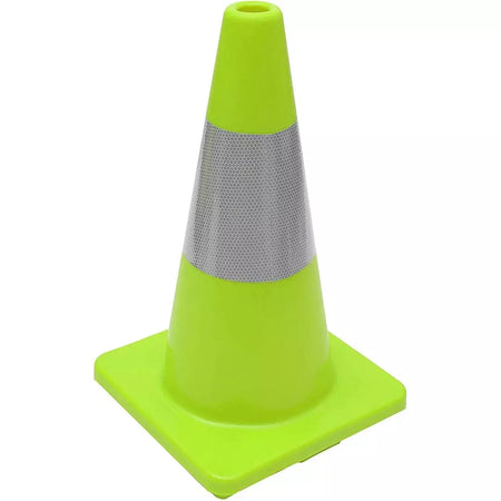 Reflective lime soft PVC traffic safety cone