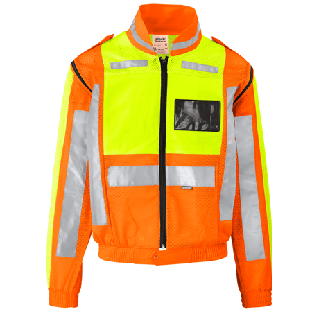 Metro reflective lime & orange detachable sleeves jackets