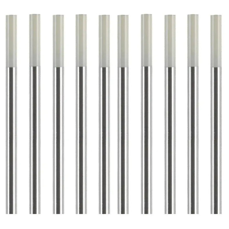 White tip zirconiated 150mm tig tungsten electrode rods