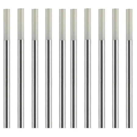 White tip zirconiated 150mm tig tungsten electrode rods