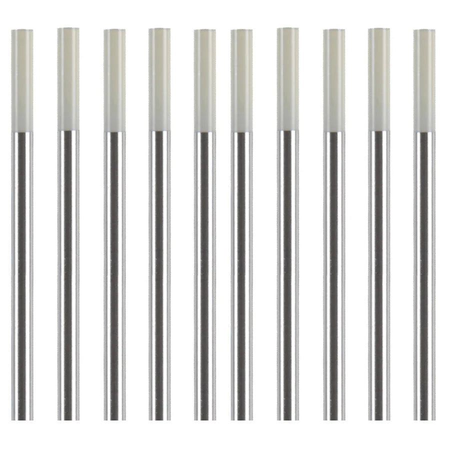 150mm White tip zirconiated tig tungsten electrode rods