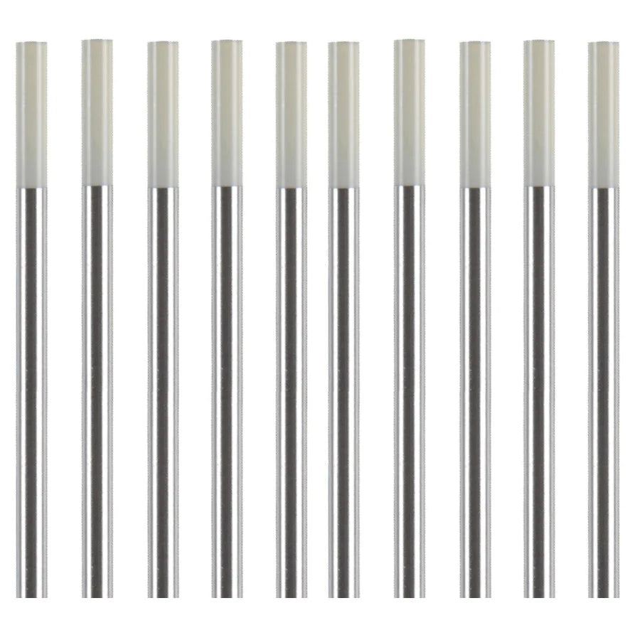 150mm White tip zirconiated tig tungsten electrode rods